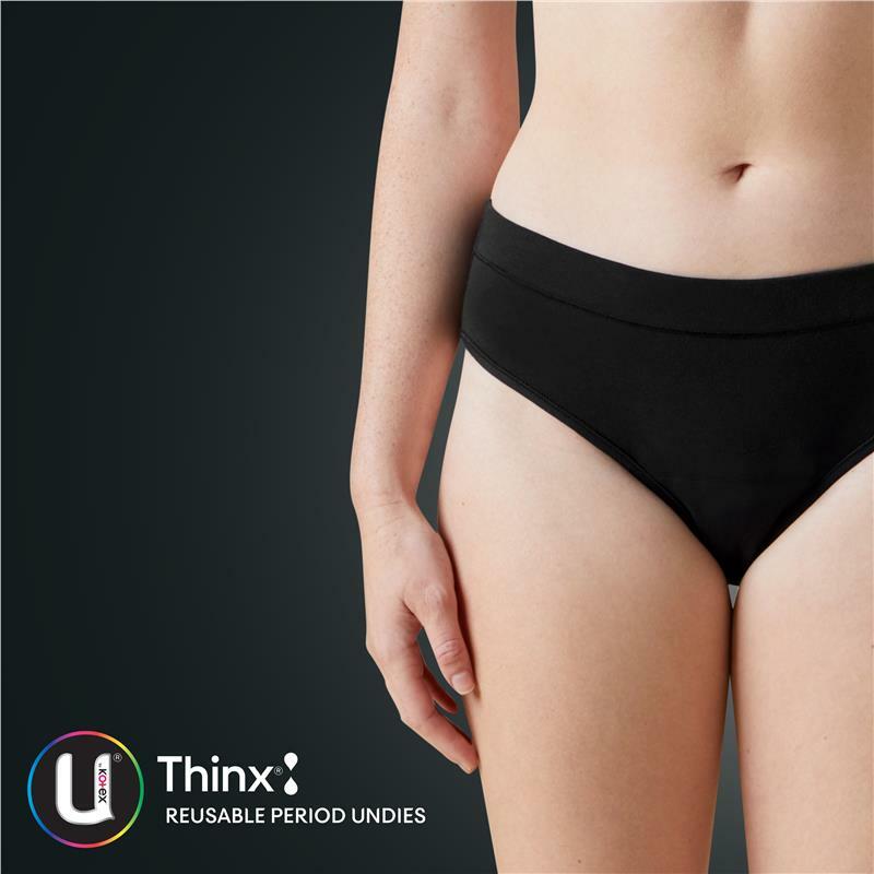 U By Kotex Thinx Reusable Period Undies Bikini Cut Regular 1 Pair Size 10