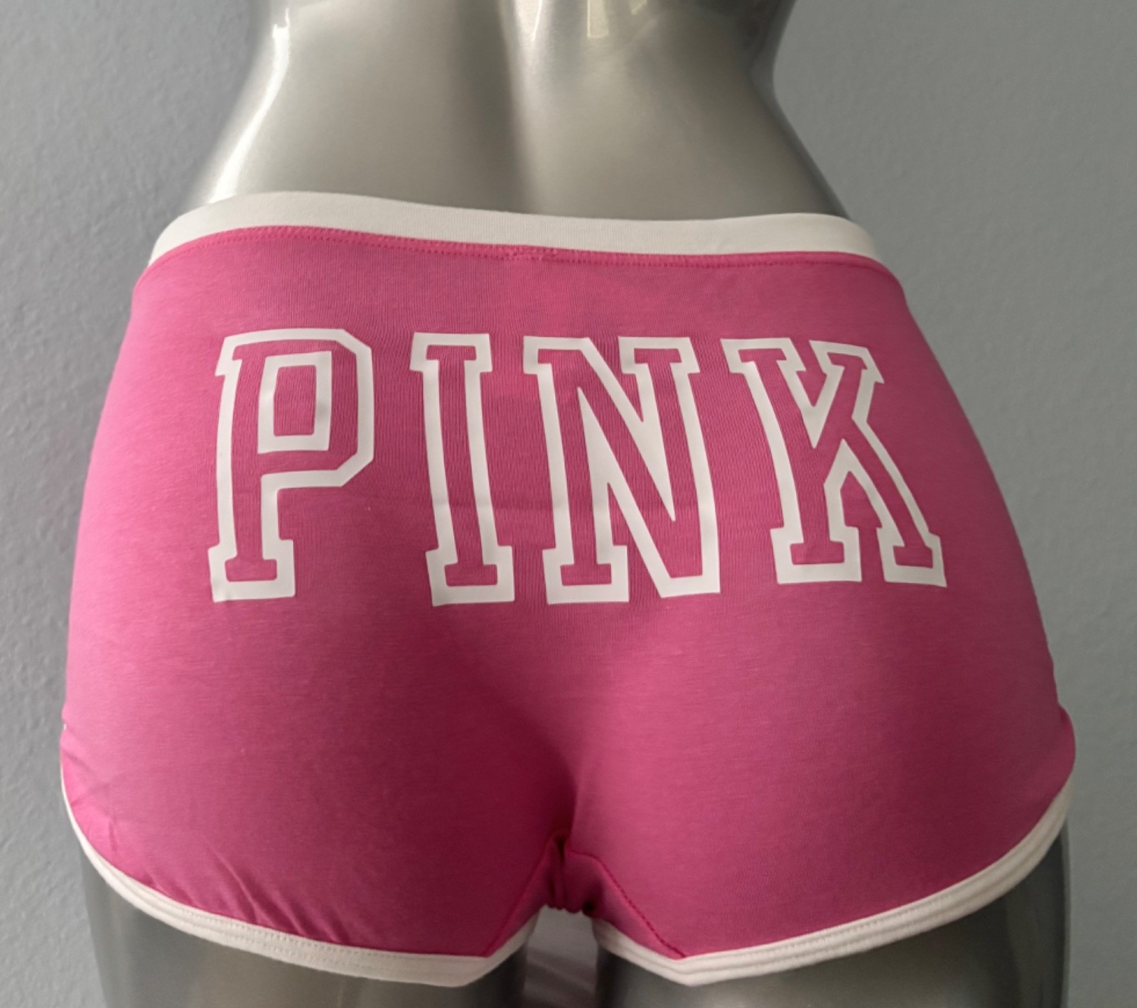 PINK Victoria’s Secret Pink Logo Dorm Boyshort Boy Short Panty Nwt S M L