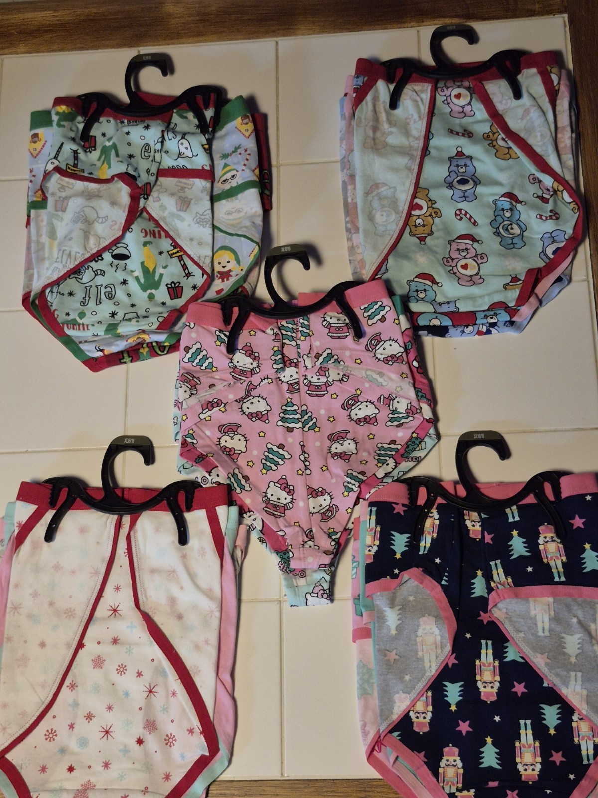 NEW Lot Of 5 Walmart Christmas 3-Packs Of Assorted Underwear Styles, Size XL