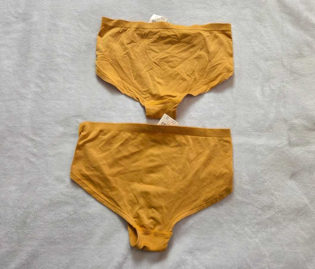 New SET OF 2 size S/M Anthropologie The Renna seamless briefs in Honey panties