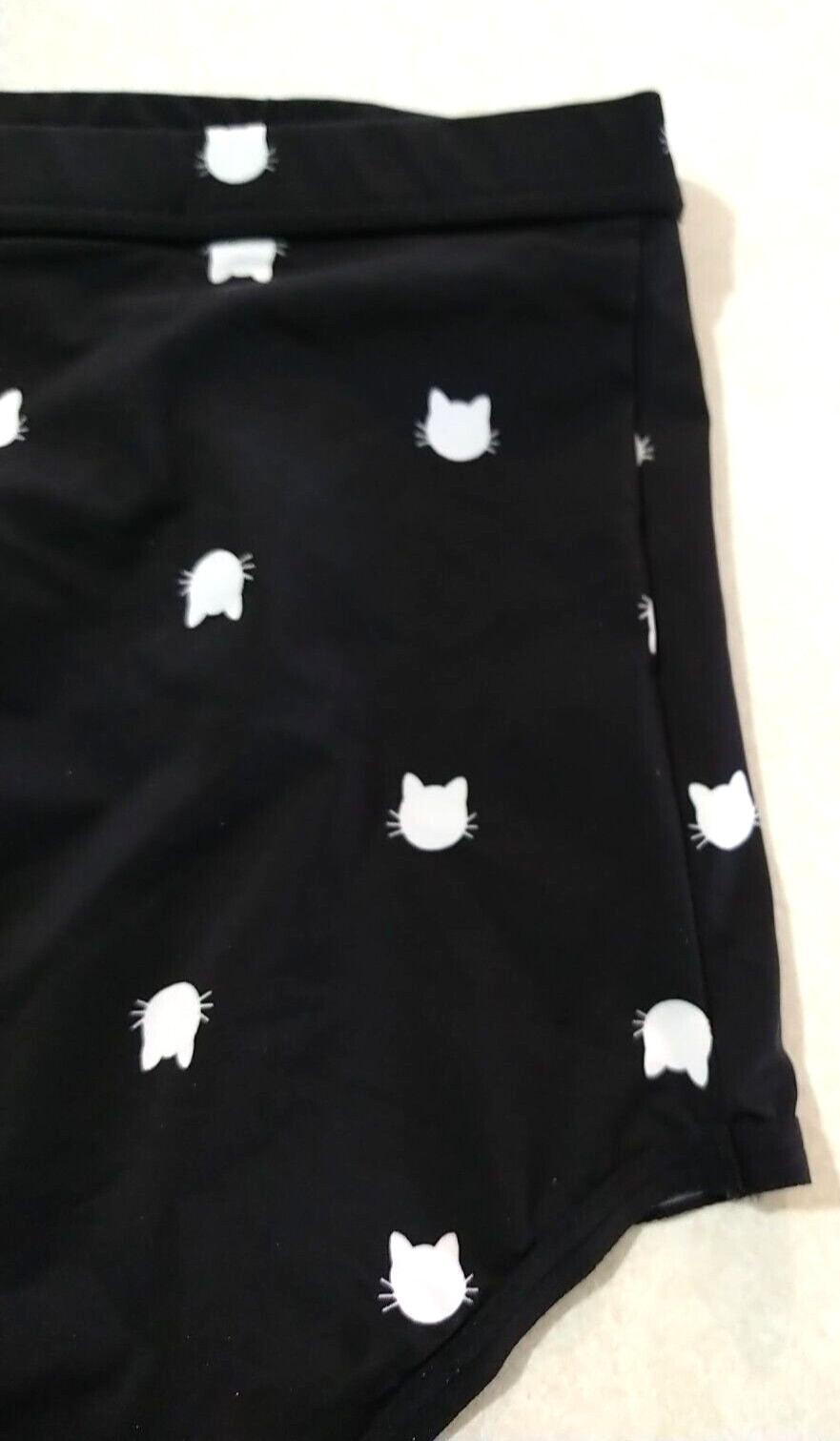 Torrid Adorable Black Cat Phase Print Retro High Rise Brief Panty Plus SZ 1 NEW