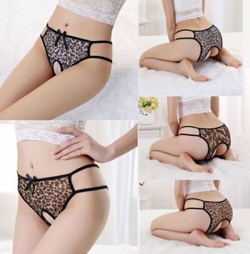 Sexy Women Lace Thong G-string Panties Lingerie Underwear Crotchles T-back Brief