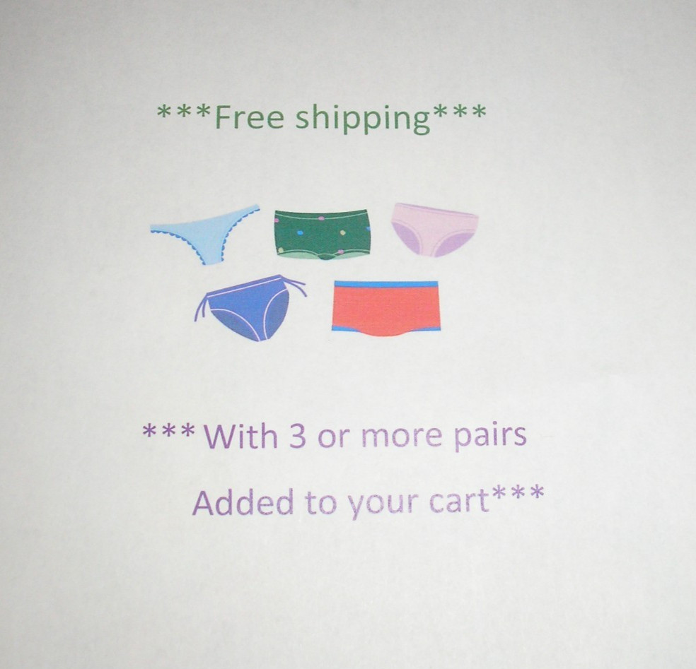 Panties Lingerie Animal Print 2 Side Hook & Eye Bikini XL Adult Gift