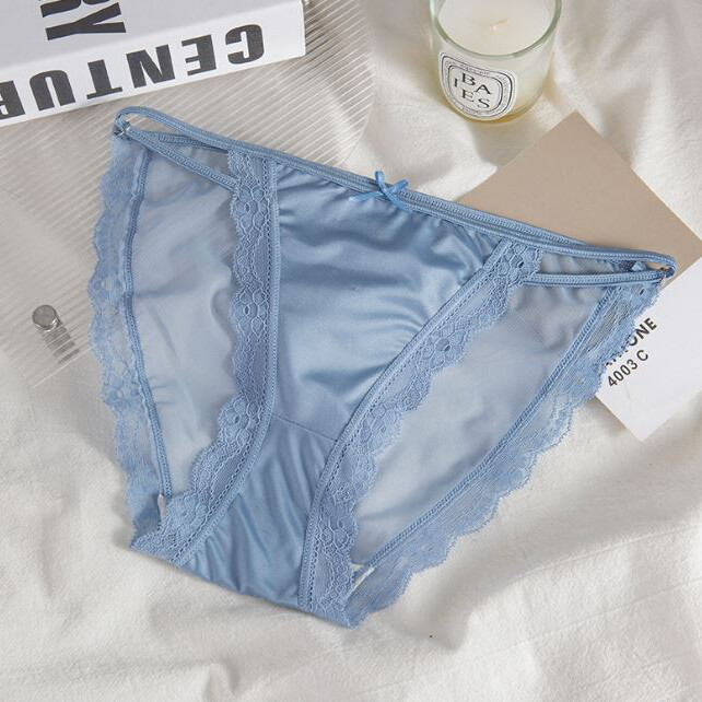 5 Pack Lot Sexy Ladies Womens Thin Satin Panties Underwear Sheer Lingerie Bikini