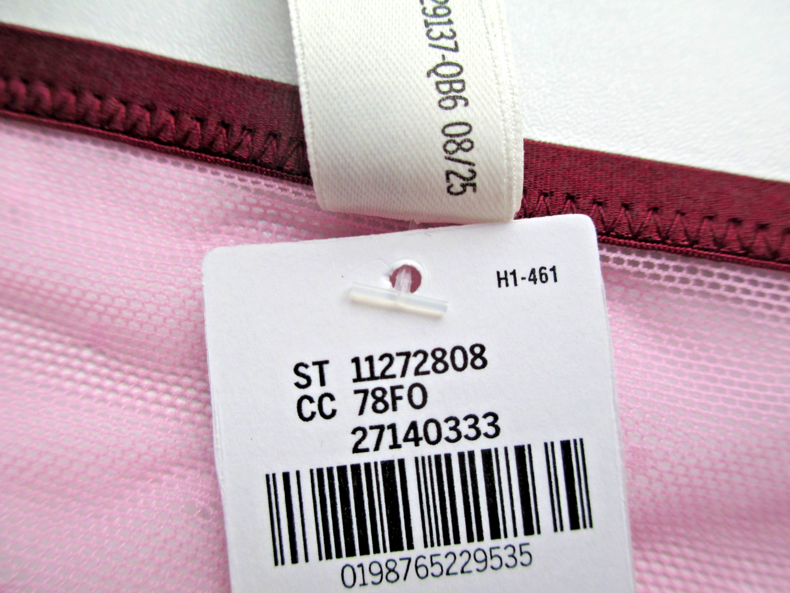 VICTORIA’S SECRET PINK Wink Cheeky Panty M L Velvet Rose NWOT Pink Mesh VS