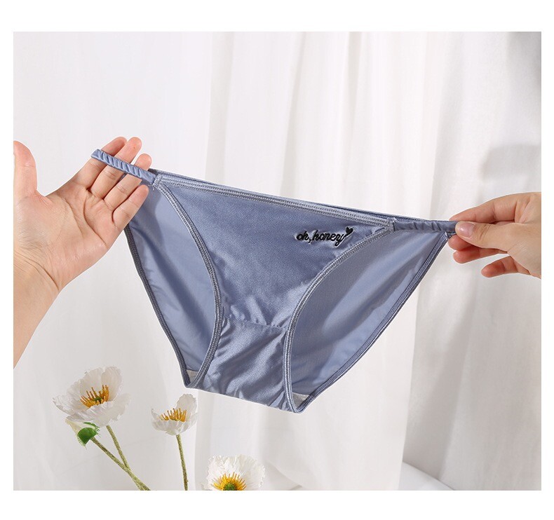 1/6 Pcs Lot Womens Sexy String Satin Bikini Panties Silky Briefs Underwear,S M L