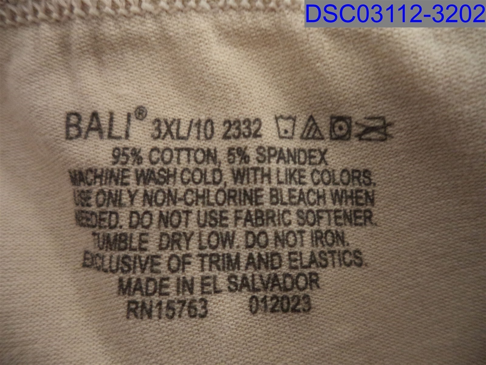 Bali, Women’s Nude Panties, Size=3Xl, RN#15763 012023, 017326587931
