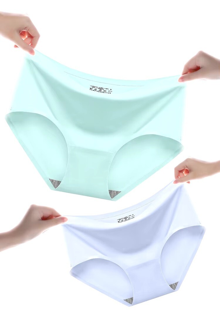 Women Panties Briefs Knickers Ladies Seamless Mid Waist Underwear Pack of 3/6