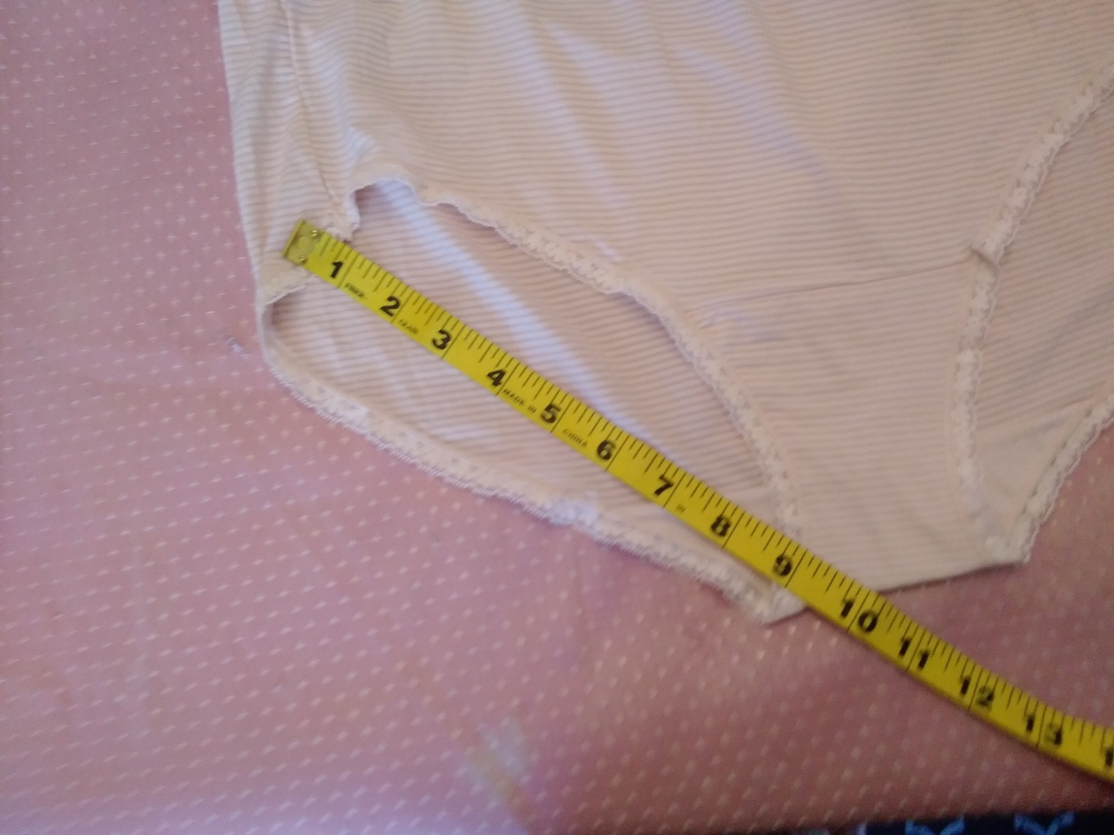 Panties Vanity Fair SZ 11 4XL 100% Soft Nylon Silky Striped Sissy Grannie
