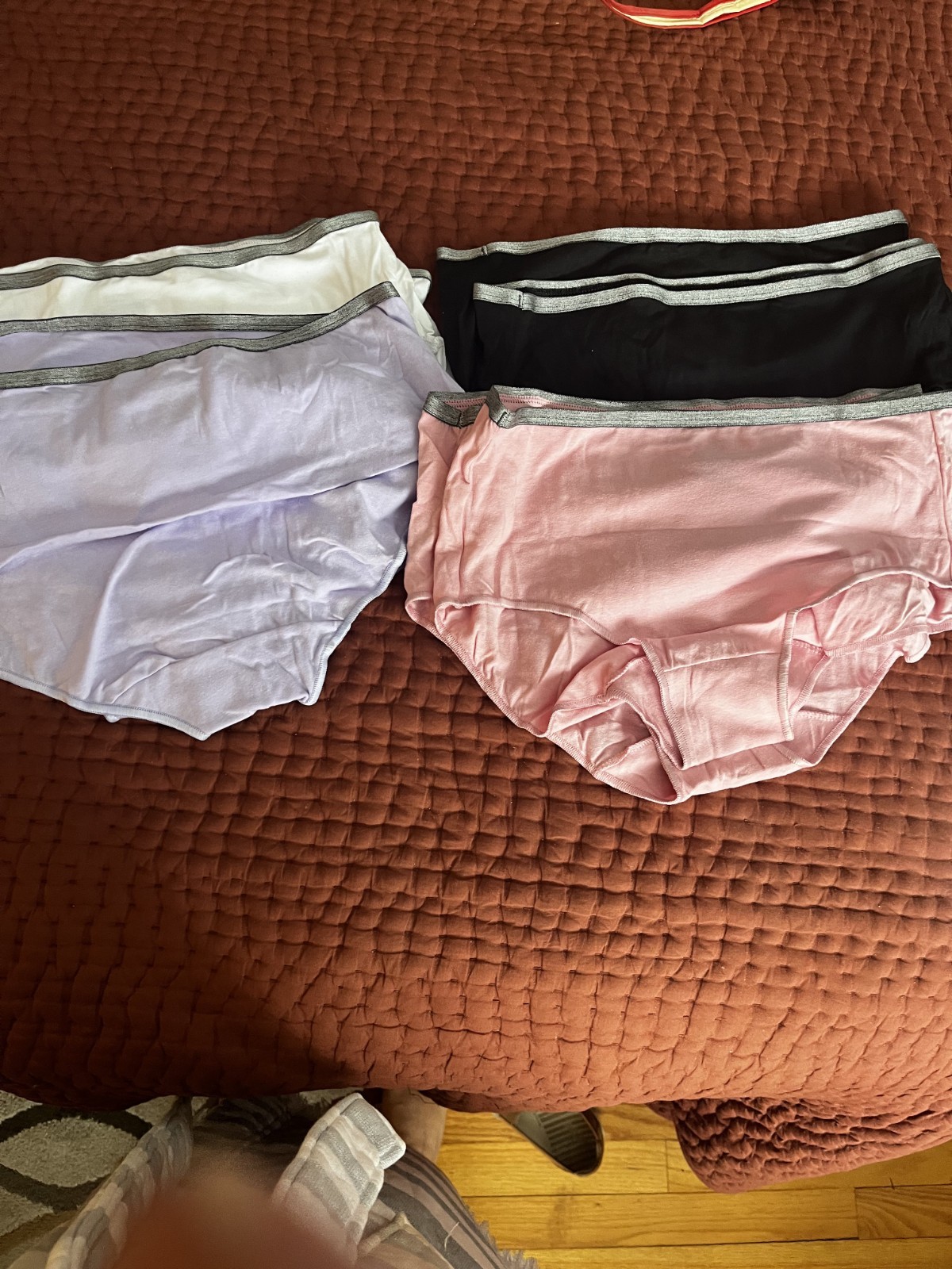 Hanes 100% Cotton Breathable Briefs ~ 8 pair ~ size 6 ~ BRAND NEW!