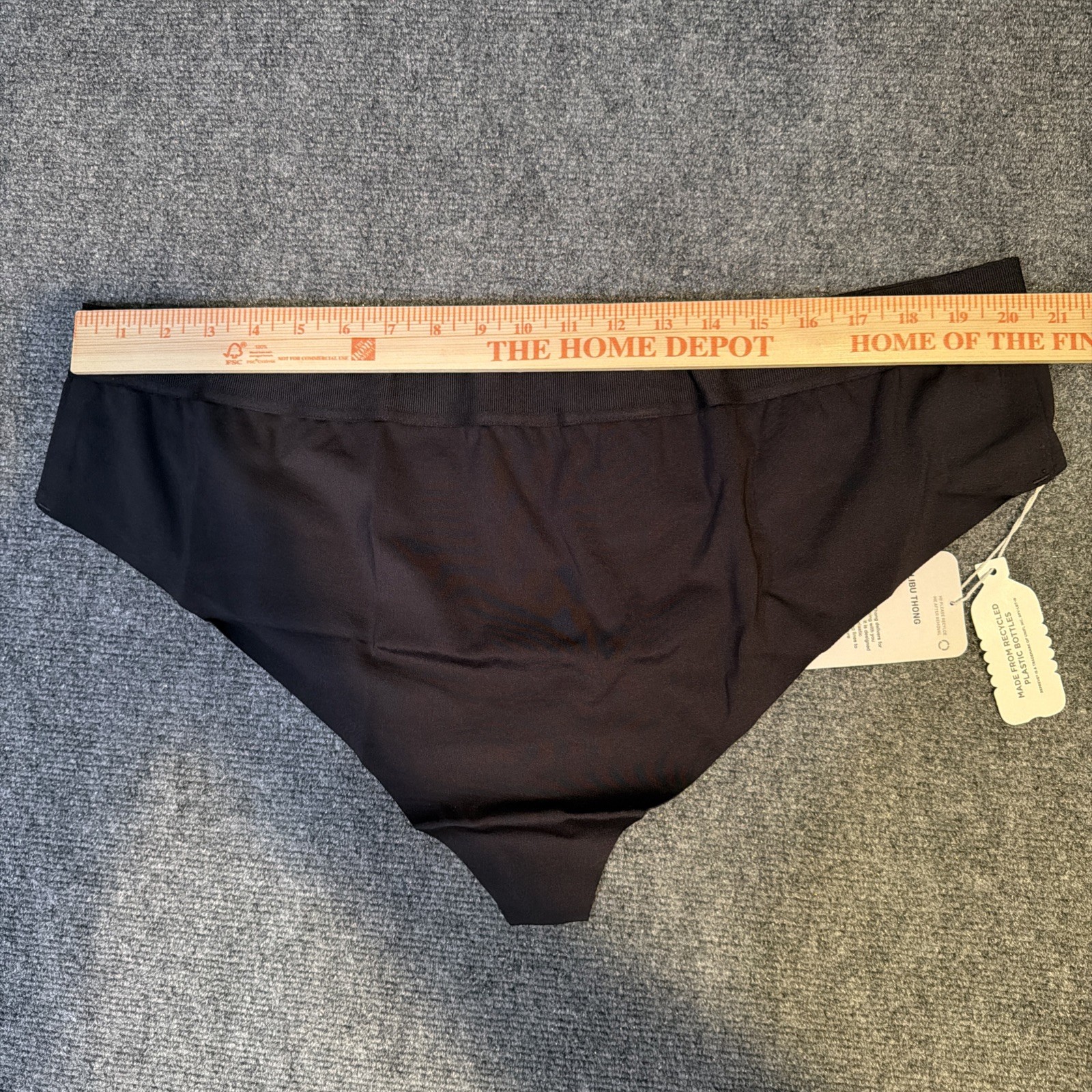Phoenix Activewear Malibu Thong Black 3X Panty New with Tags Swim Gym