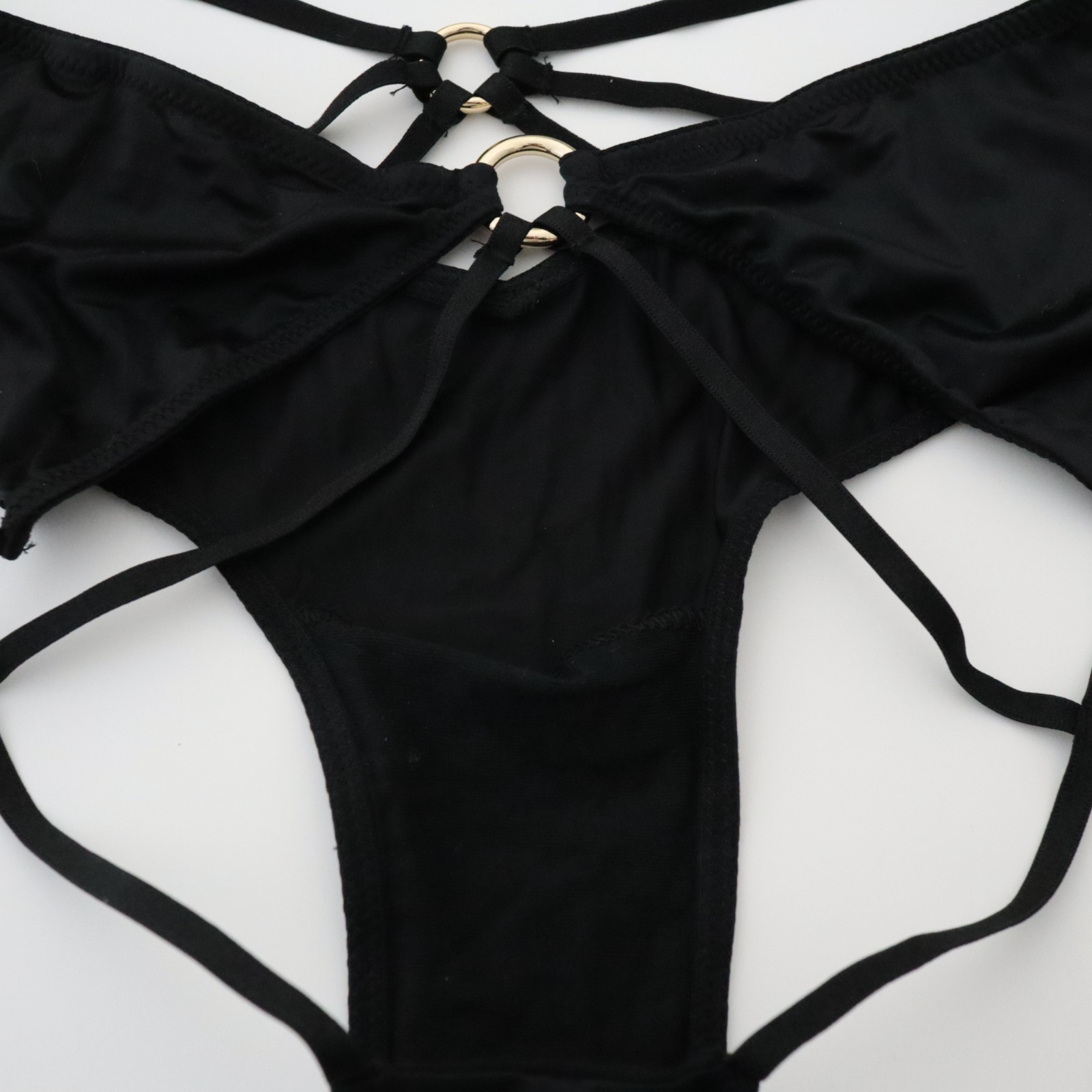 NEW Victoria’s Secret VERY SEXY Strappy Ring Hardware Open-Back Cheeky Panty XS
