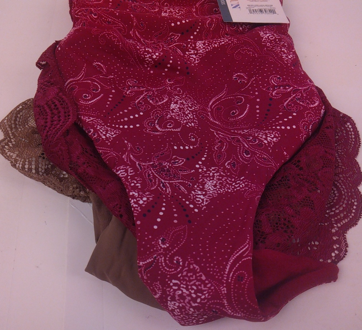 Joyspun 3 Pk Navy/Brown/Blackberry Micro Lace Hipster Size XXXL/22 – New
