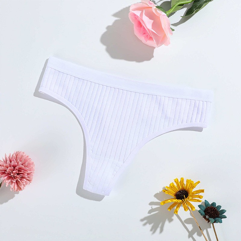 6 Pack Lot Sexy Womens Cotton Panties Thongs Underwear Ladies Brief Lingeries