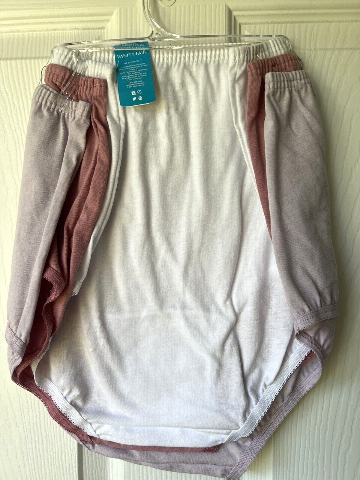 NEW Vanity Fair 3 Pairs Perfectly Yours Classic Cotton Brief 6/M Mixed Lot 15320