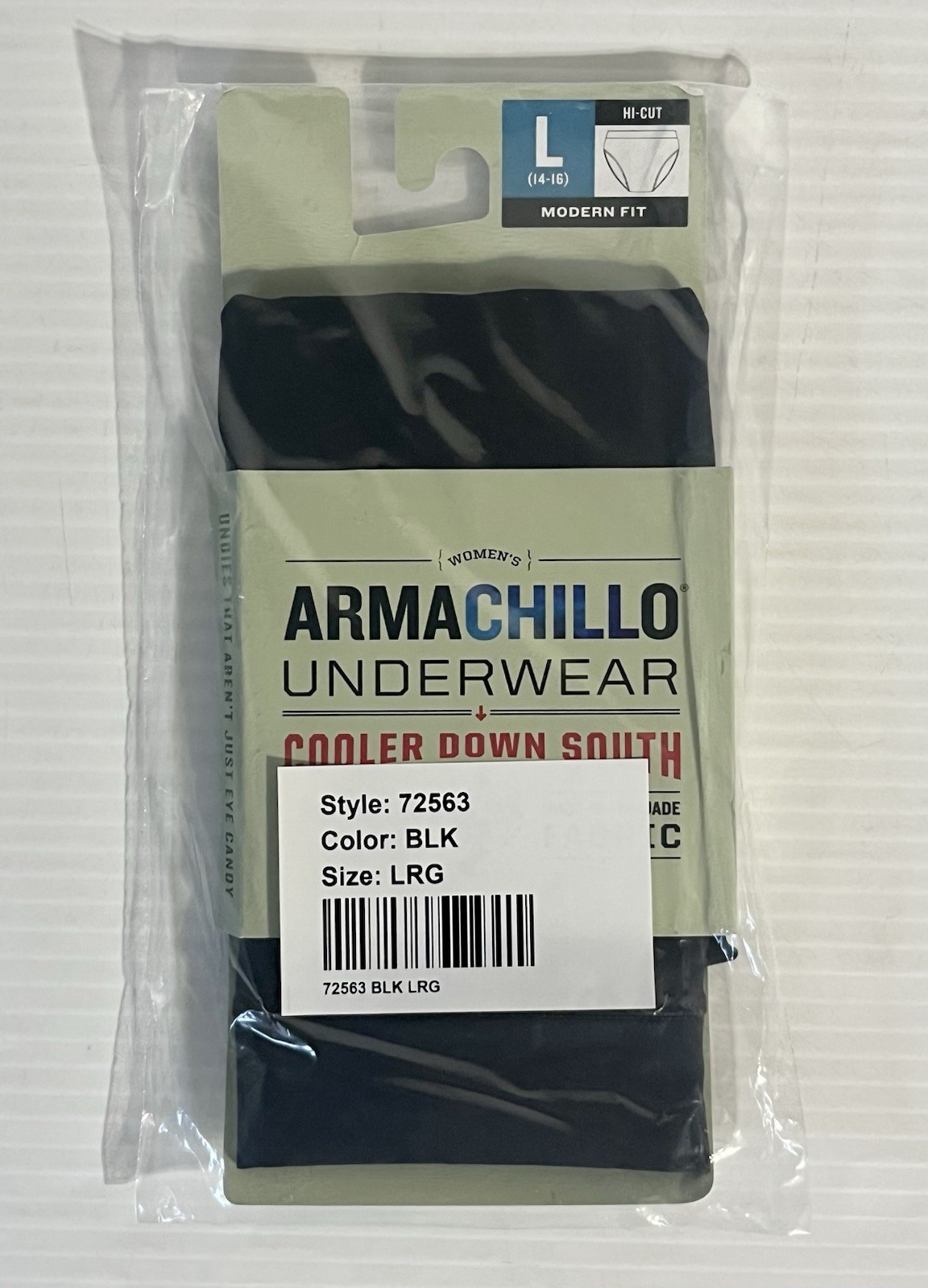 Duluth Women’s Armachillo Cooling Underwear Hi-Cut Brief/Black LARGE (14-16) NWT