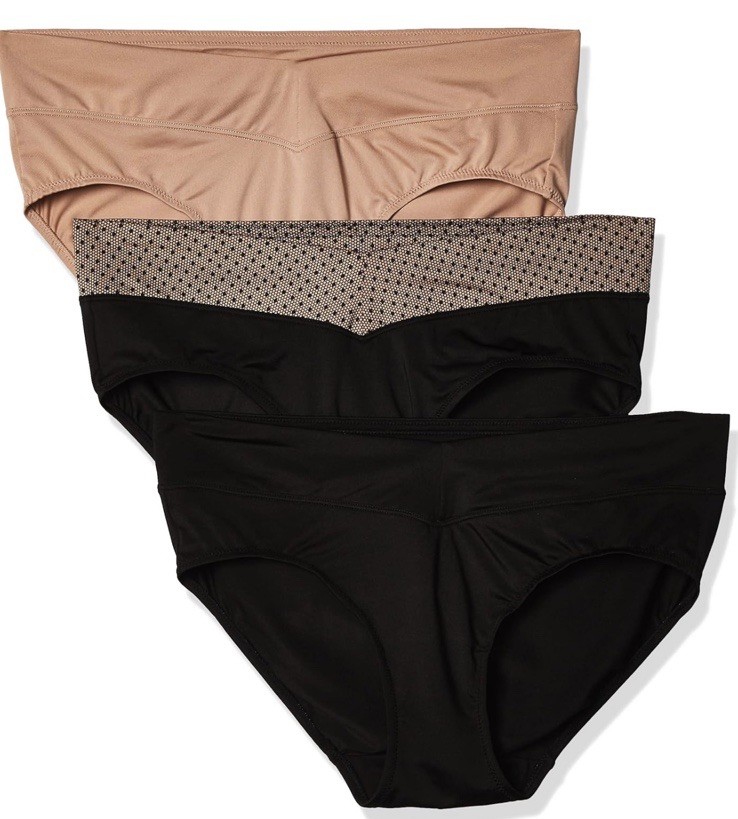 Warner’s Women’s HIPSTER Microfiber Underwear Panties Polyester Blend 3-Pair XL