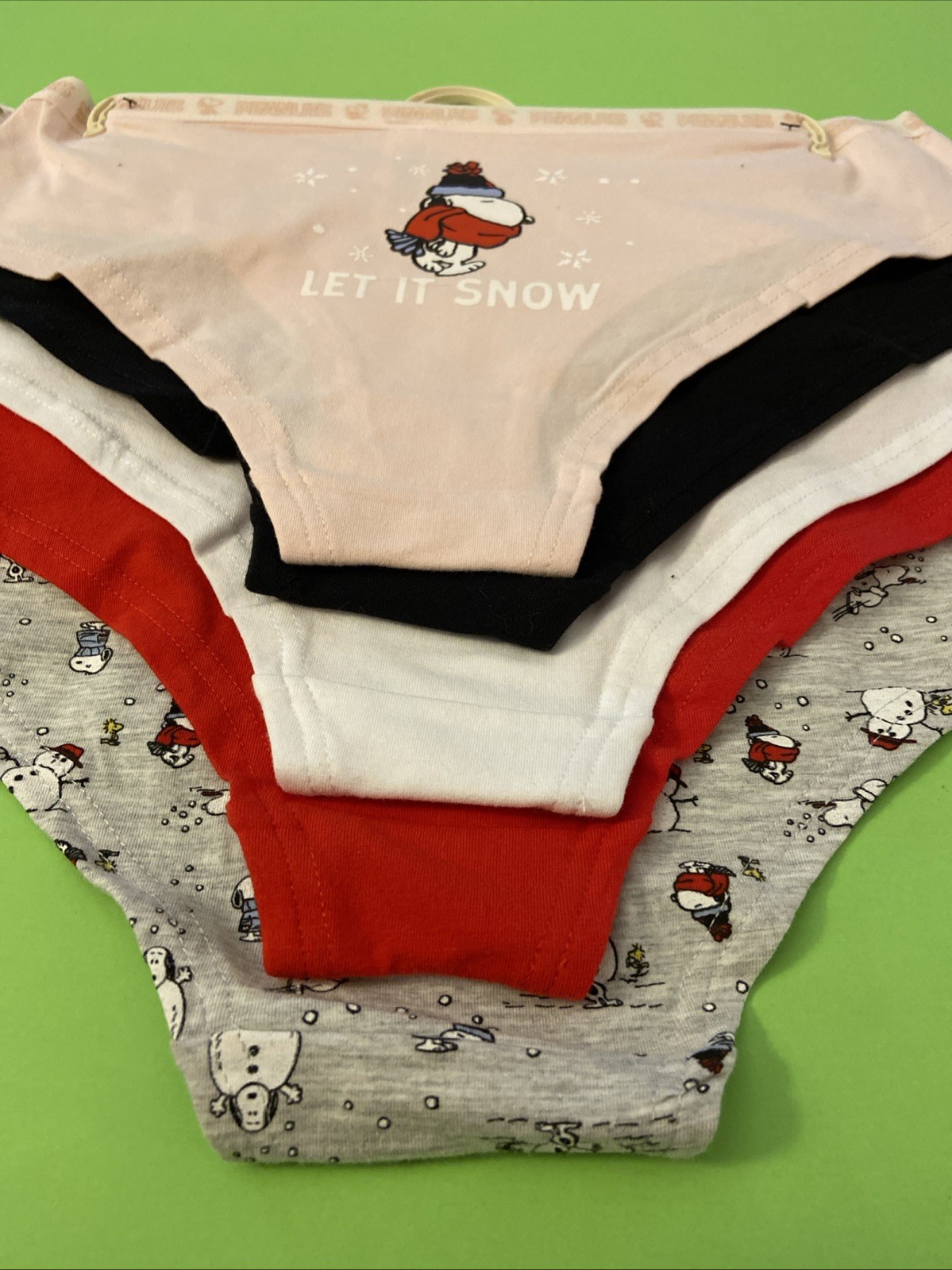 Peanuts Assorted 5 Pack Cotton Blend Bikini Panties / $62 /LARGE