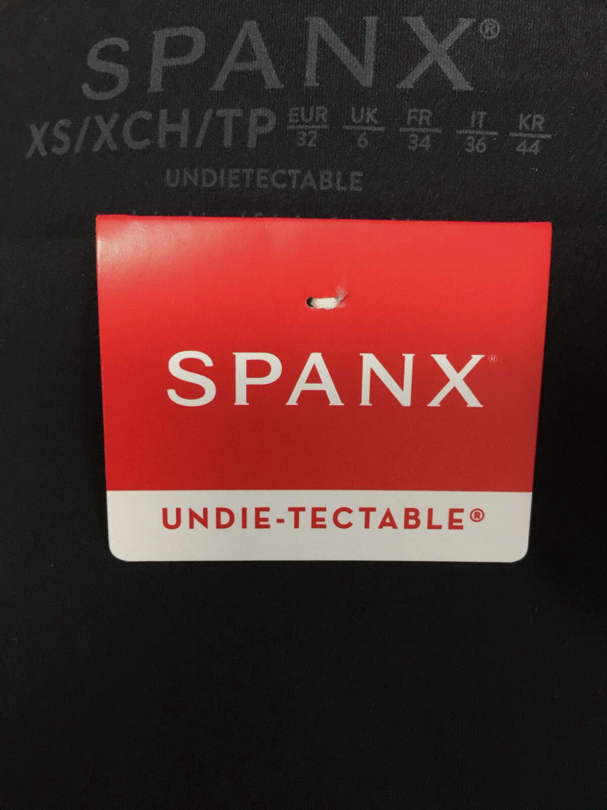 $24 Spanx Women’s Black Stretch High Waist Seamless Comfort Thong Underwear XS