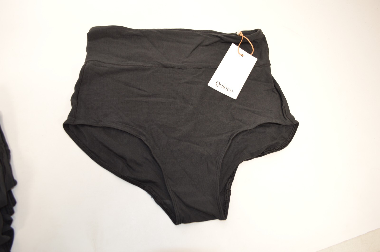 NWT Quince Micromodal High Wasited Maternity & Postpartum Black Brief Size Small
