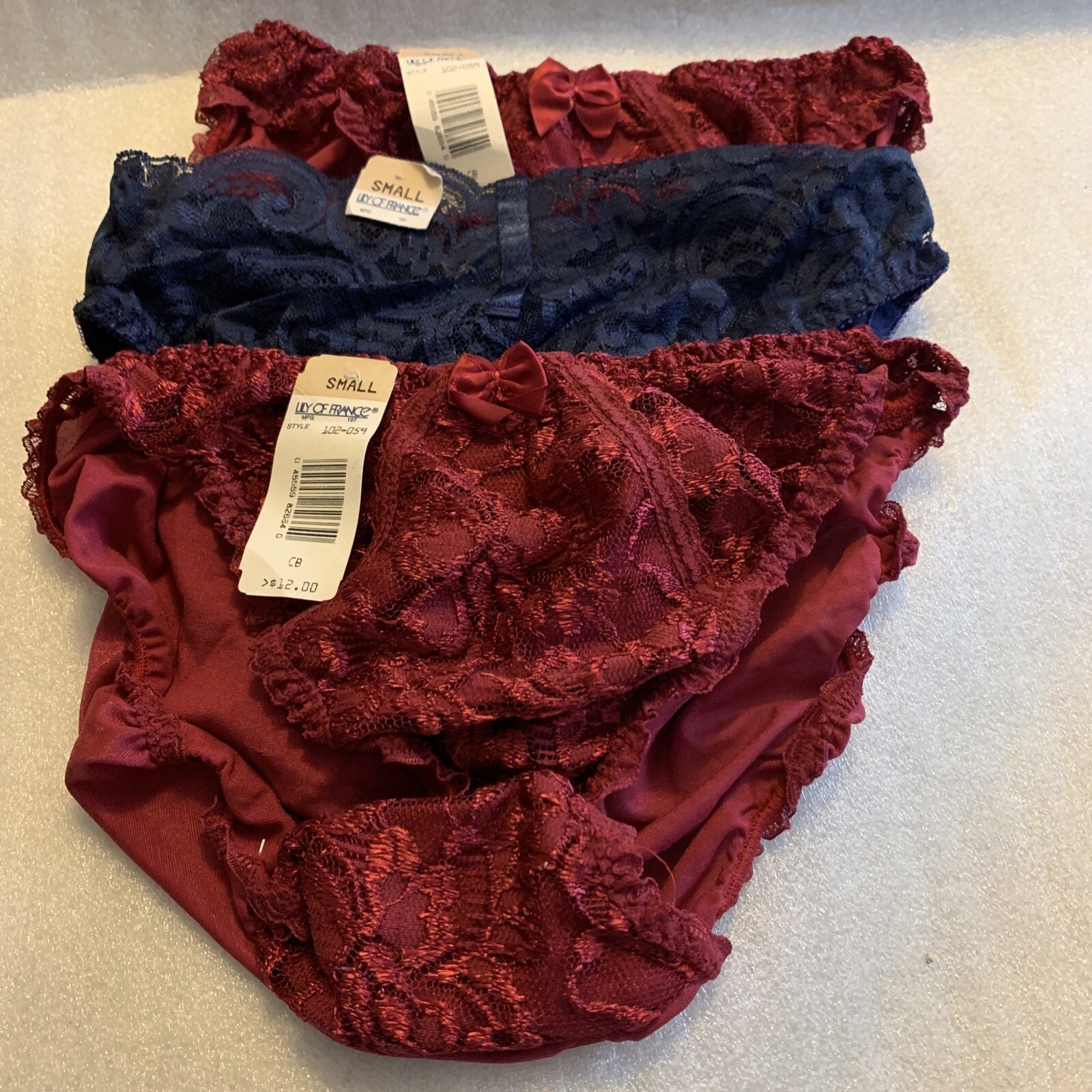 NWT Lily Of France Women’s Lace Panties Size S