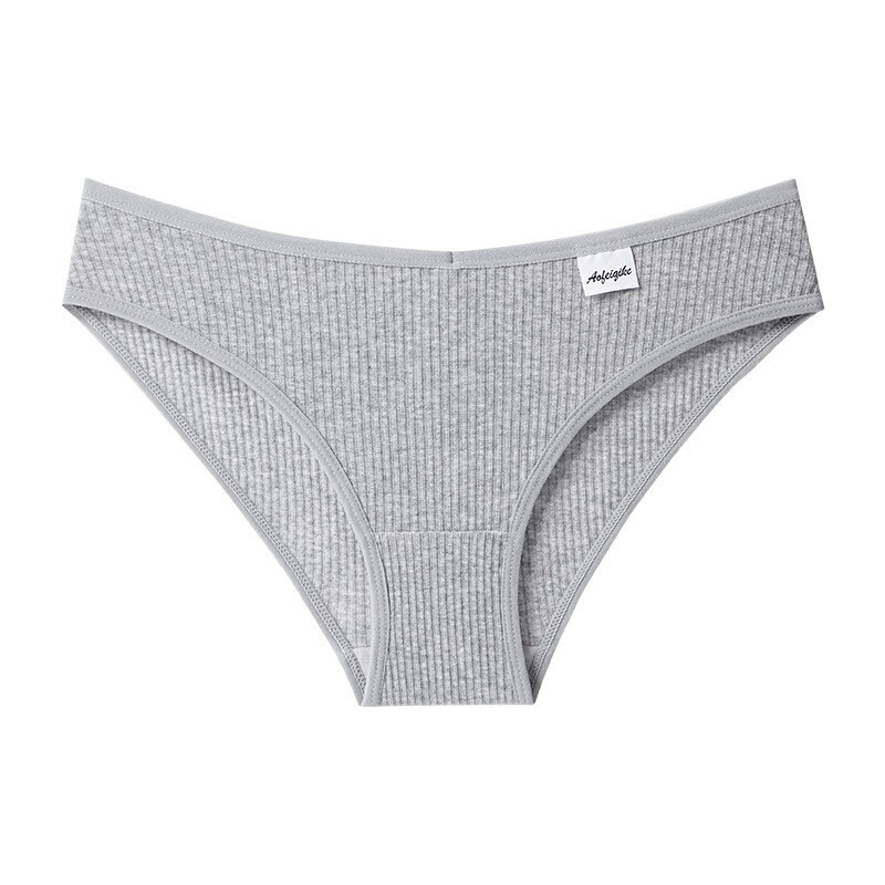 4PCS/LOT Ladies Womens Sexy Cotton Panties Underwear Lingeries Brief Ribbed Soft
