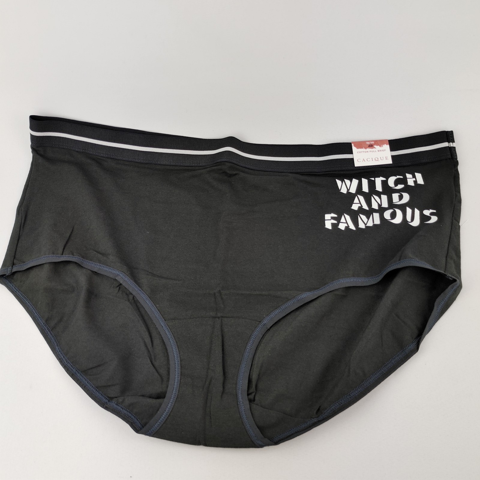 LOT OF 4 LANE BRYANT CACIQUE COTTON FULL BRIEF PANTIES PANTY 18/20 PLUS BLACK B