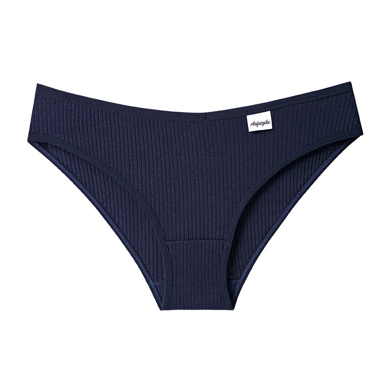 4PCS/LOT Ladies Womens Sexy Cotton Panties Underwear Lingeries Brief Ribbed Soft