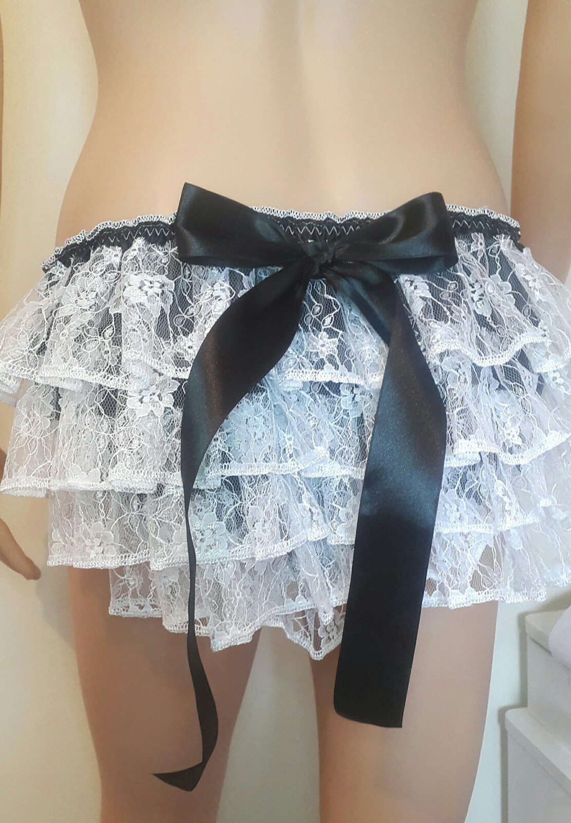 🌸MADE TO ORDER “SATIN Lace Ruffle Butt SISSY Knickers any colour, any size🌸
