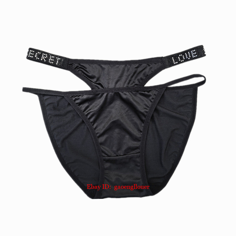 Nightclubs Expose Waists, Rhinestone Letter Belts Ice Silk Underpants, Satin