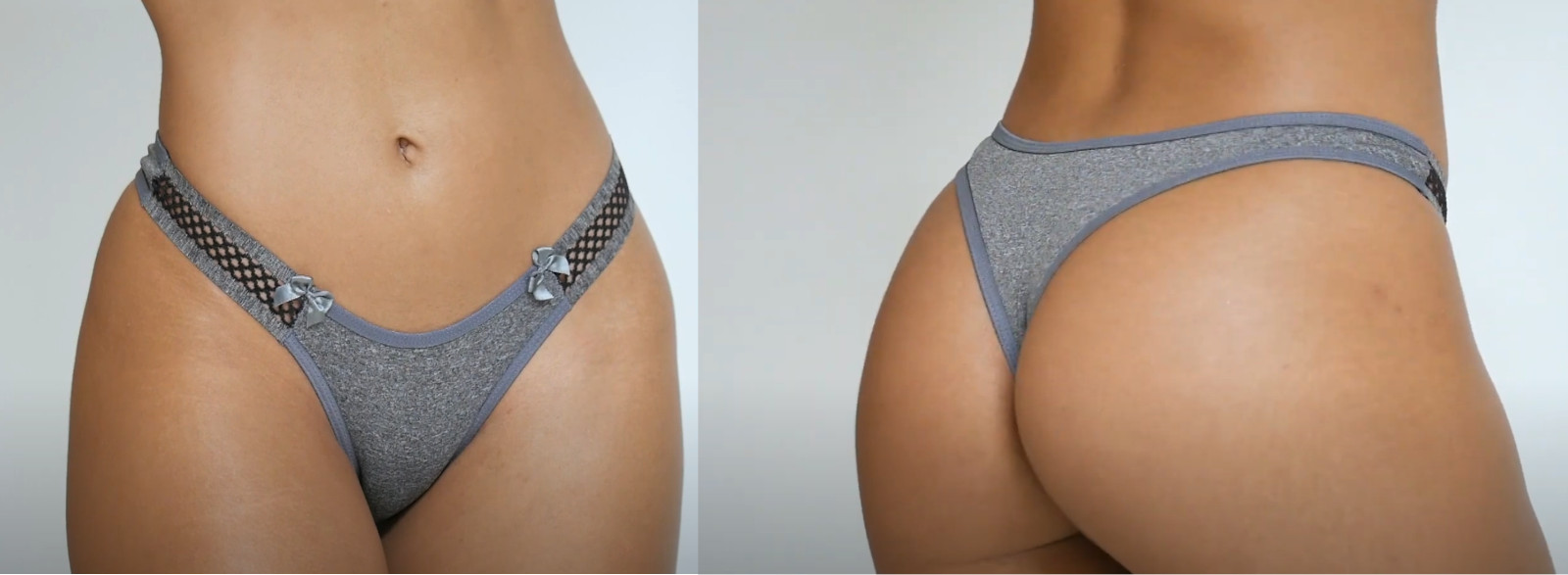 Made In Brazil Stunning Craftmenship & Fabric, Smoke Tanga Panties. TOP QUALITY!