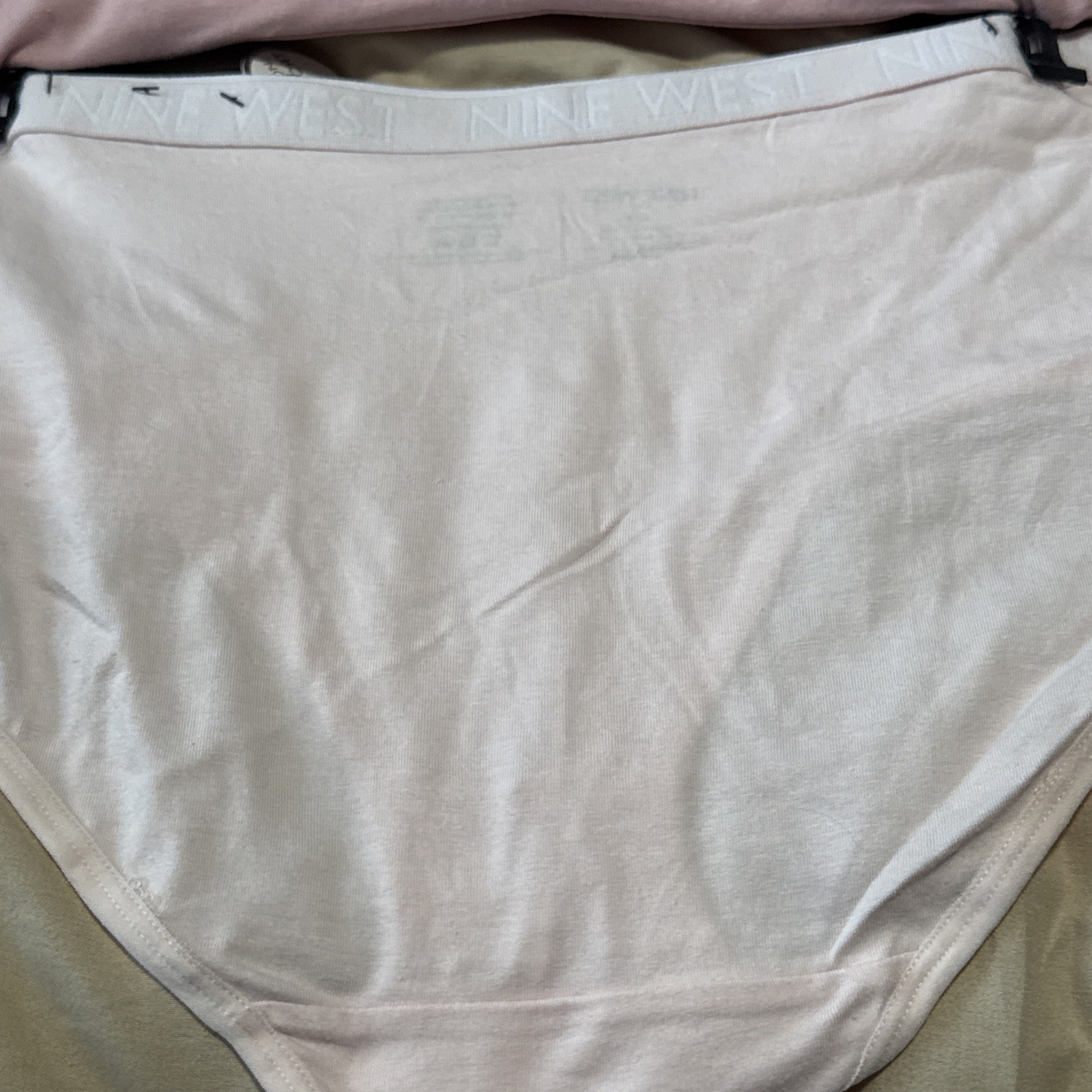 NINE WEST INTIMATES 5 PAIR SUPER SOFT BRIEF PANTIES UNDERWEAR LARGE COTTON