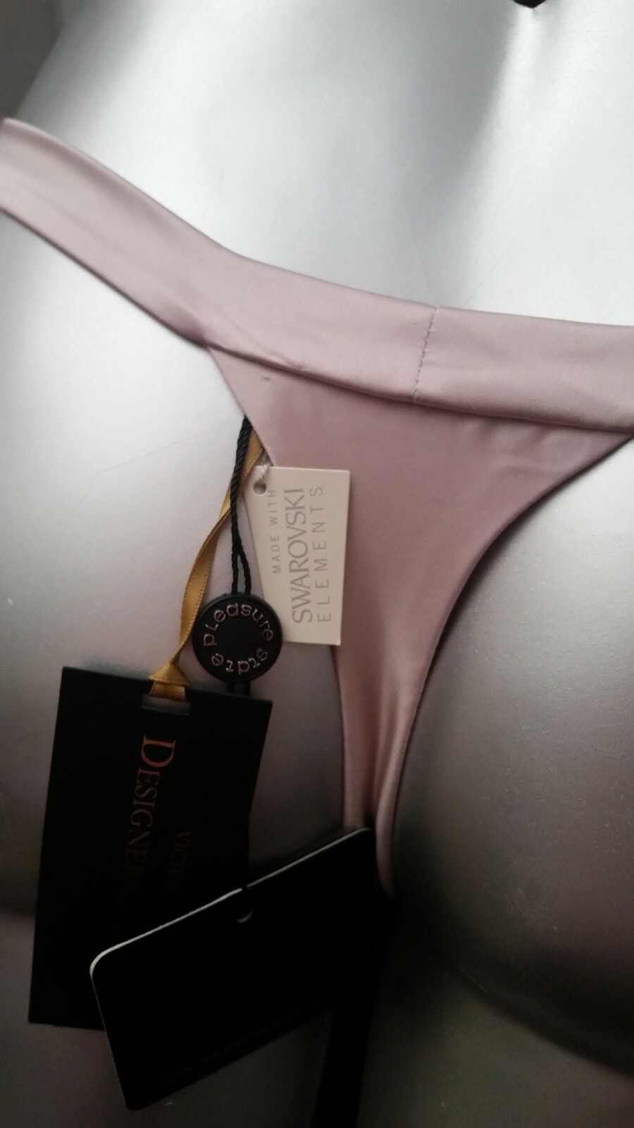 Victorias Secret Designer Collection PLEASURE STATE BRA & PANTY SET SWAROVSKI