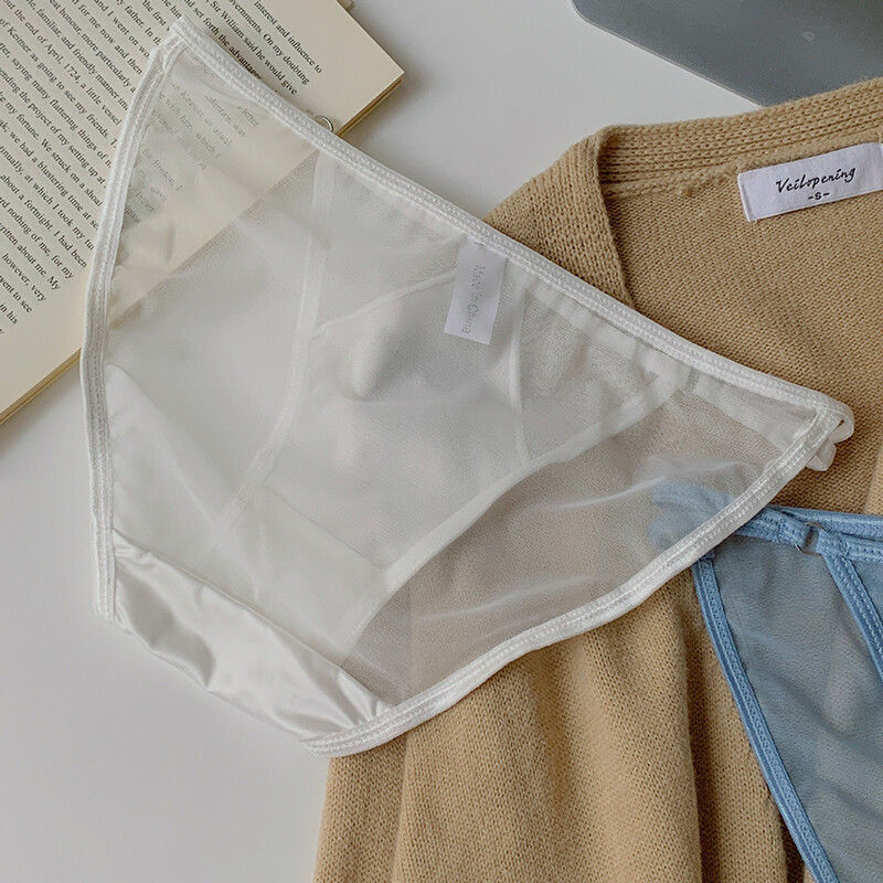 1/5 Pack Lot Womens Sexy Panties String Bikinis Satin Underwear Brief Vintage