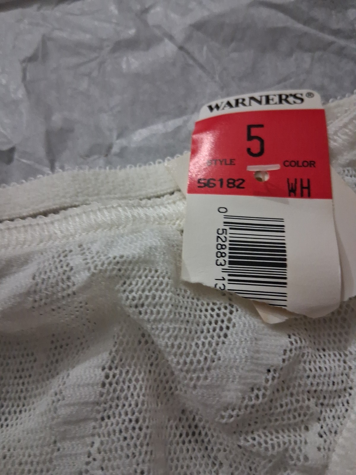 Vintage Warner’s Naked Leaf White Panties, Size 5