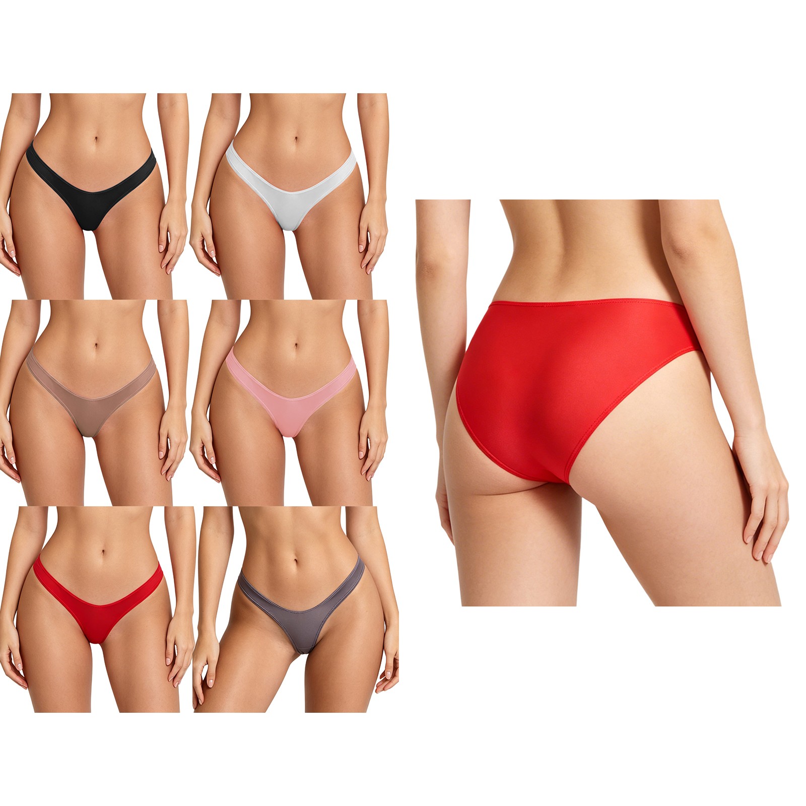 Women Lingerie Comfortable Briefs Everyday Wear Thongs Stretchy Panties Ladies