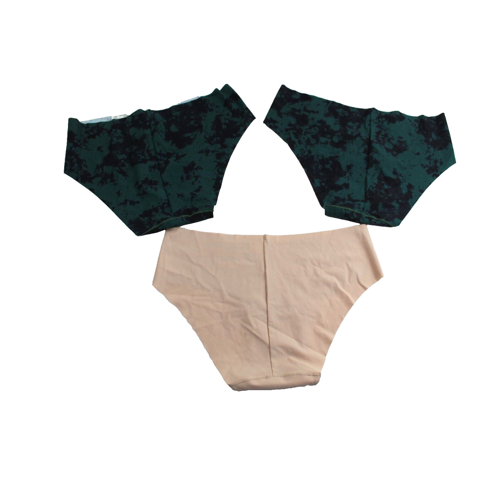 Lot Bundle of 7 Hipster Thong Underwear Panites Womens Medium Beige Green NEW