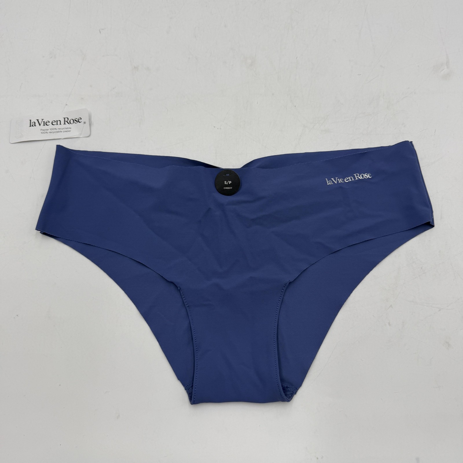 La Vie En Rose Cheeky Panties Women’s Small Blue Seamless Microfiber Stretch NWT