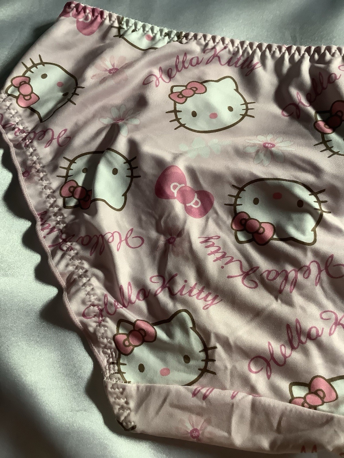 Women’s Teens Hello Kitty Cartoon Kawaii Briefs Stretch Fuchsia Pink White 3pk L