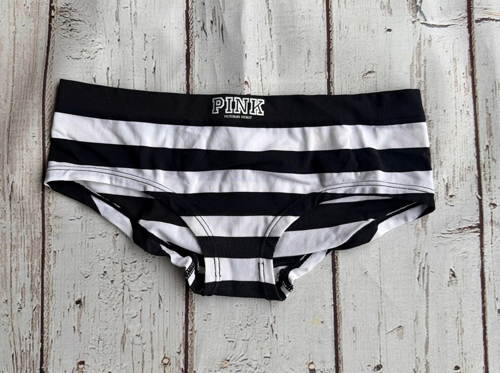 Vintage Y2K Victoria’s Secret PINK Striped Xtra LowRise Hipster S 05.10 NWT VHTF