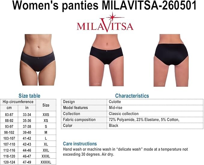 Victoria Bella MILAVITSA-260501 Women’s Panties Classic CULOTTE