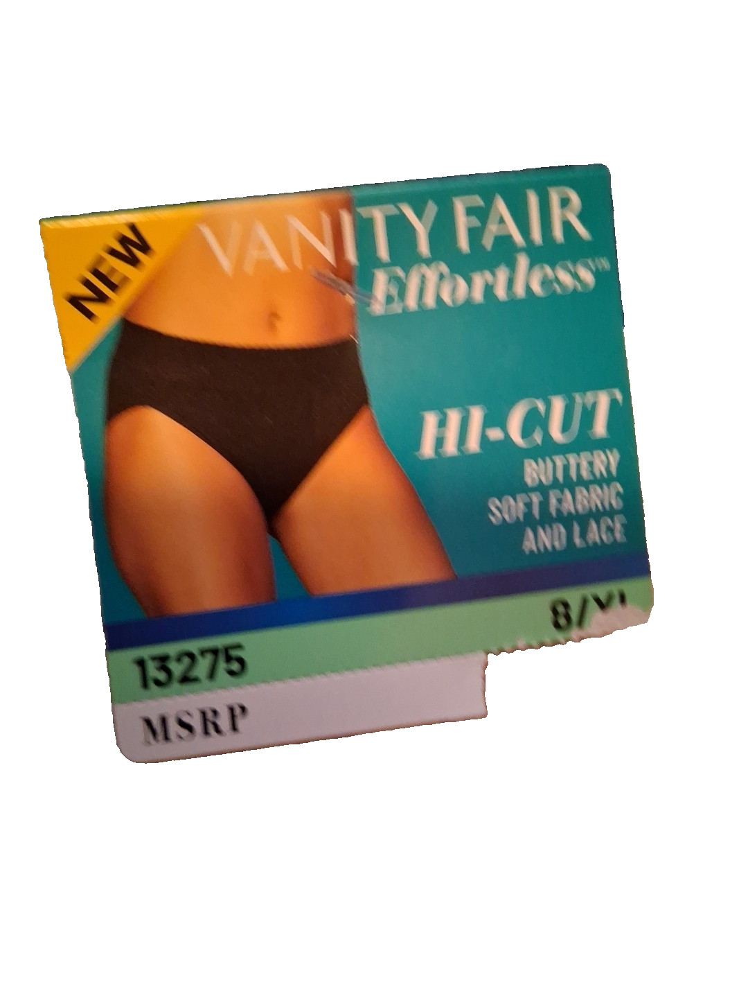 3 Pack Vanity Fair Women’s Effortless HI-Cut Panties 13275 Tan Sz-8/XL
