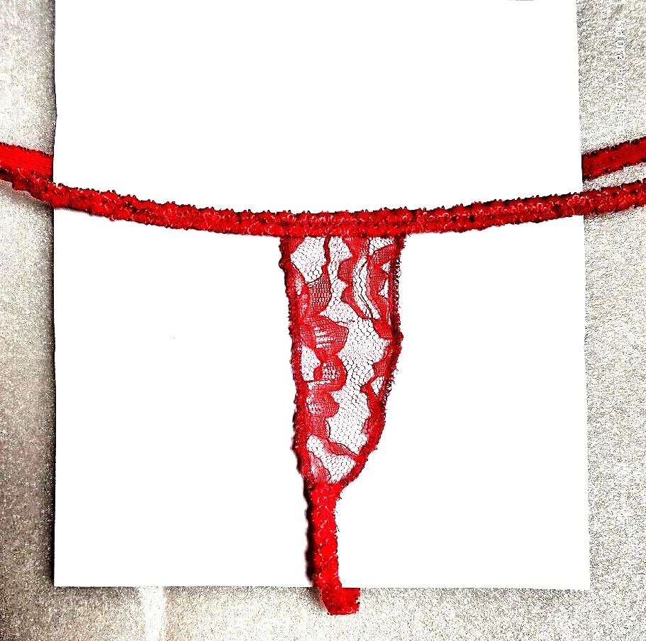 Crochet Sexy Exotic Lingerie G String Thong Color Red