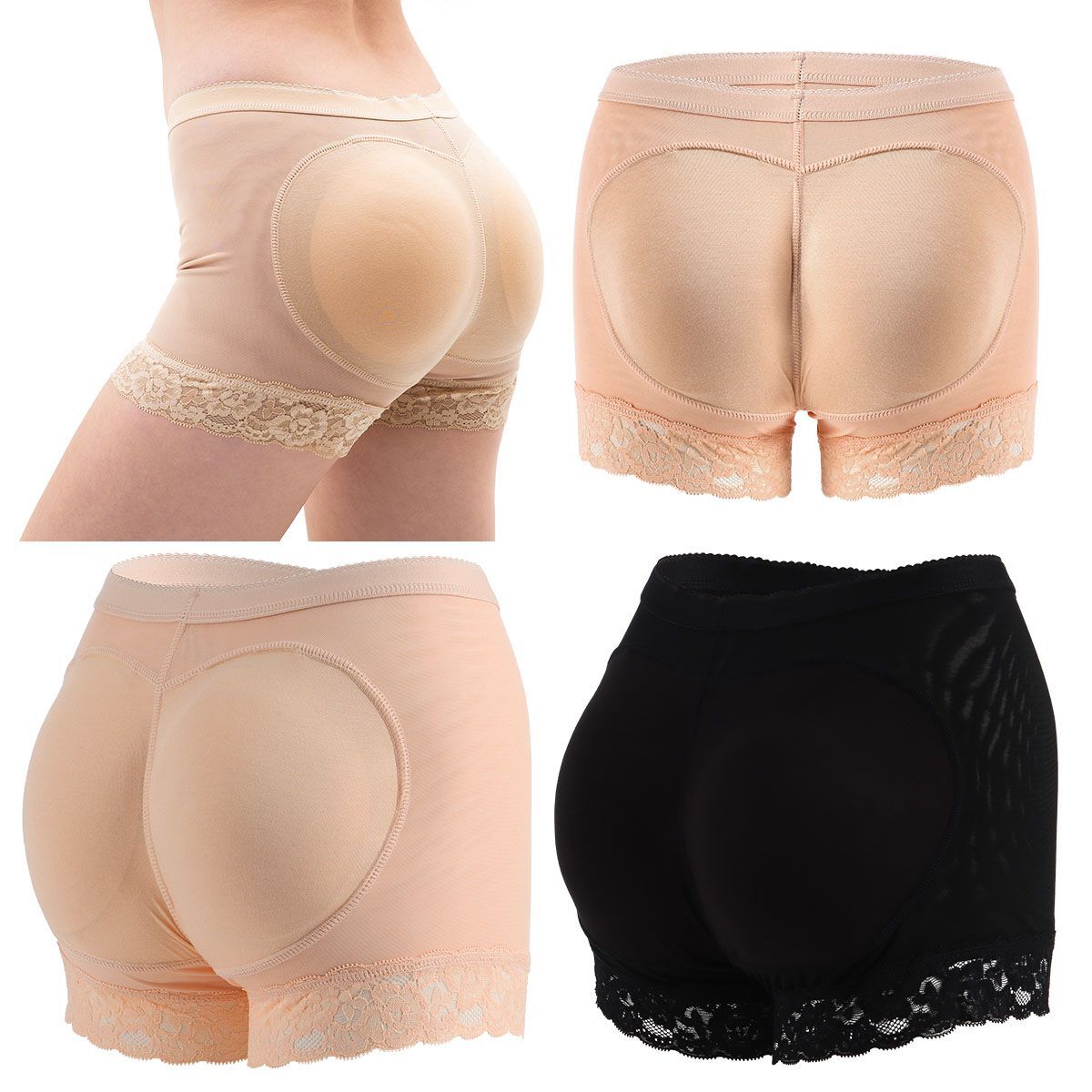 Women FAKE ASS Butt Lift & Hip Enhancer Booty Padded Underwear Panties Shaper US