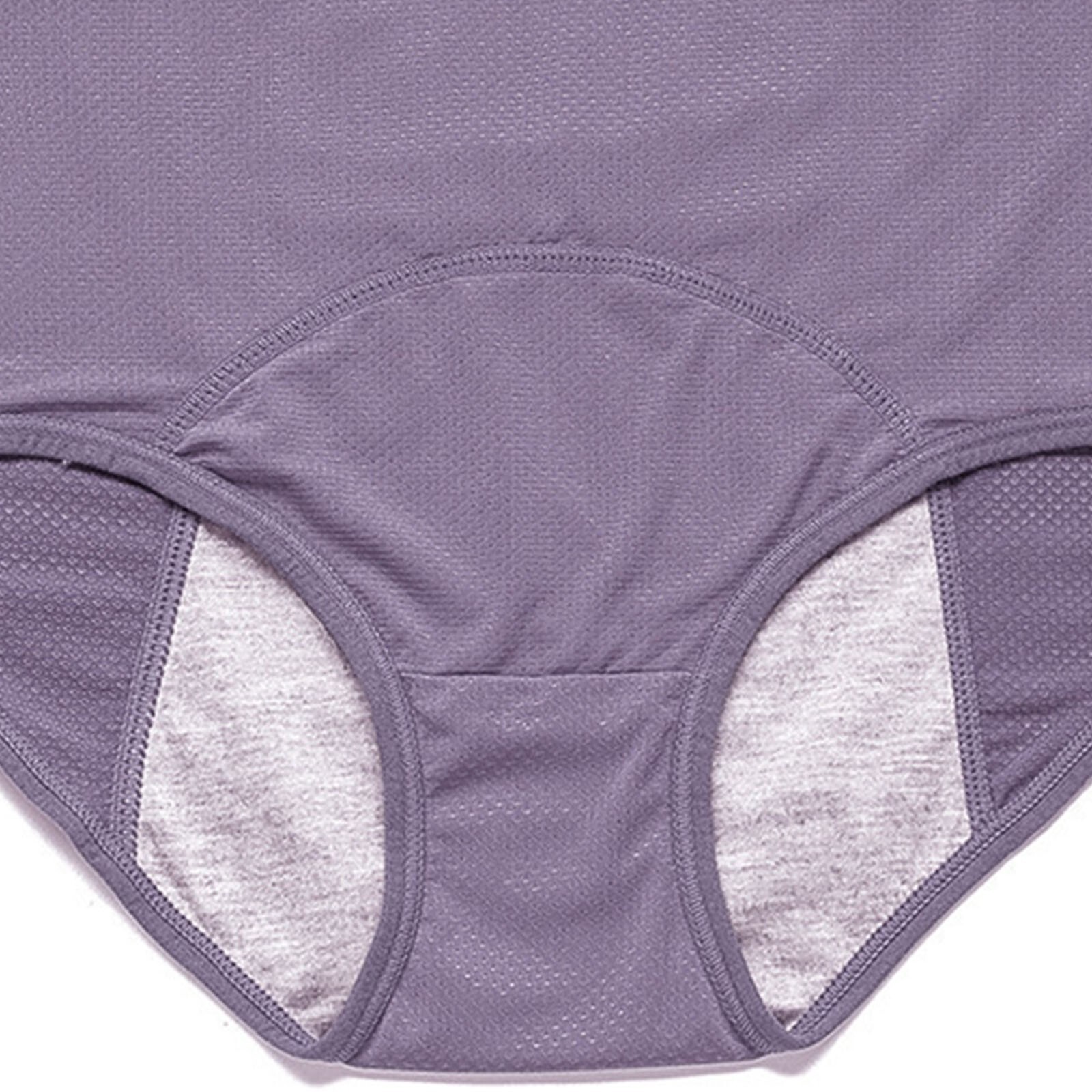 Women Plus Size High Waisted Aunt’s Sanitary Pants Underwear Physiological Pants