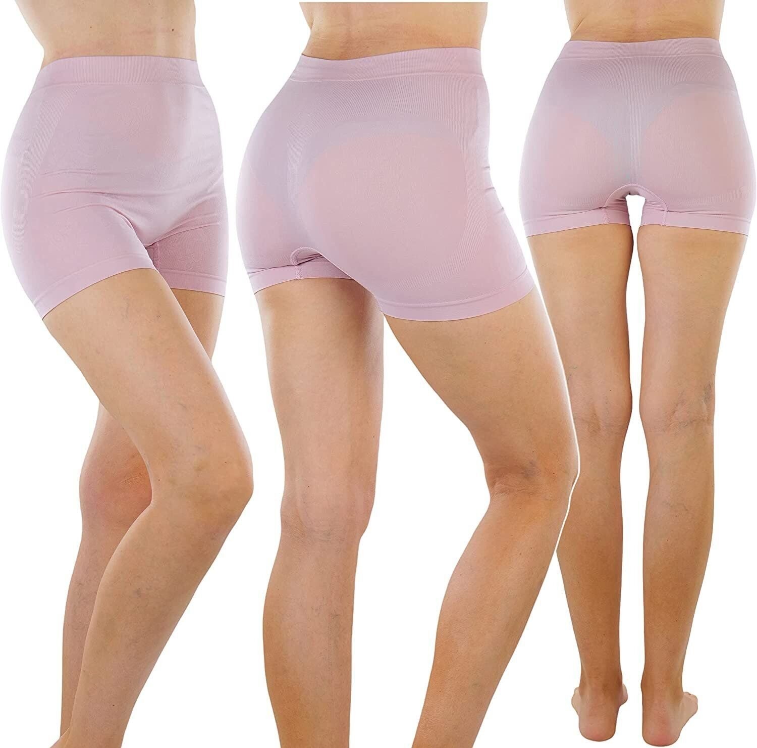 ToBeInStyle Women’s Pack of 6 Control Shaping Cheeky Seamless Boyshort Underwear