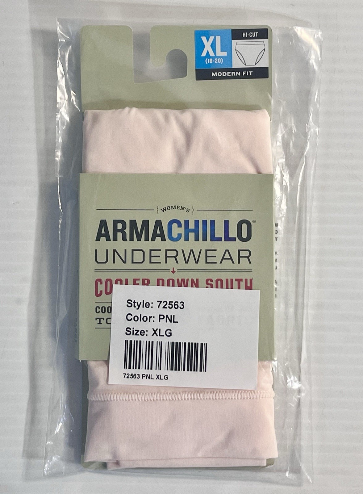 Duluth Women’s Armachillo Cooling Underwear Hi-Cut Brief/ Pink XLG (18-20) NWT