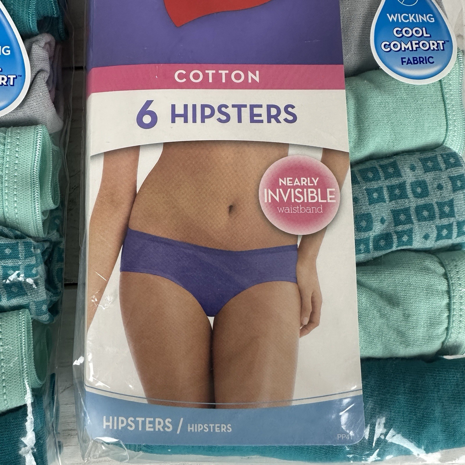 Hanes Women’s Hipster Panties Underwear 12- Pack Size 6 Cotton Assorted Colors