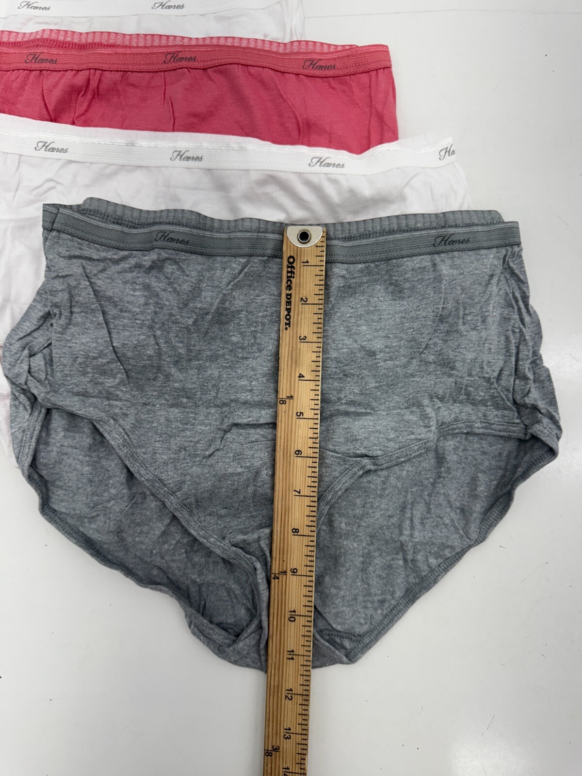 Hanes 4 Pack Multicolor Briefs Womens Size 8