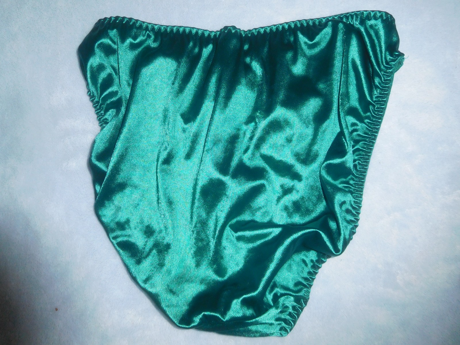 Sweet Nothings Maidenform Emerald Green High Leg Brief Panty Second Skin Satin L